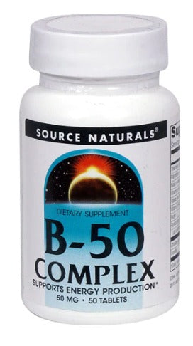Source Naturals B-50 Complex 50 mg - 50 Tablets