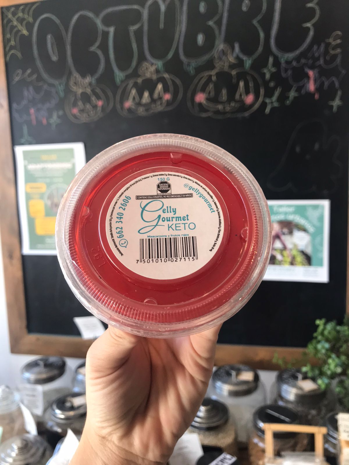 GELATINA KETO DE FRUTOS ROJOS CON QUESO MARCAPONE GELLY GOURMET