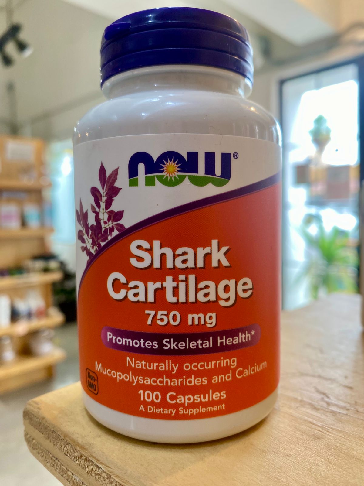 NOW Shark Cartilage -- 750 mg - 100 Capsules