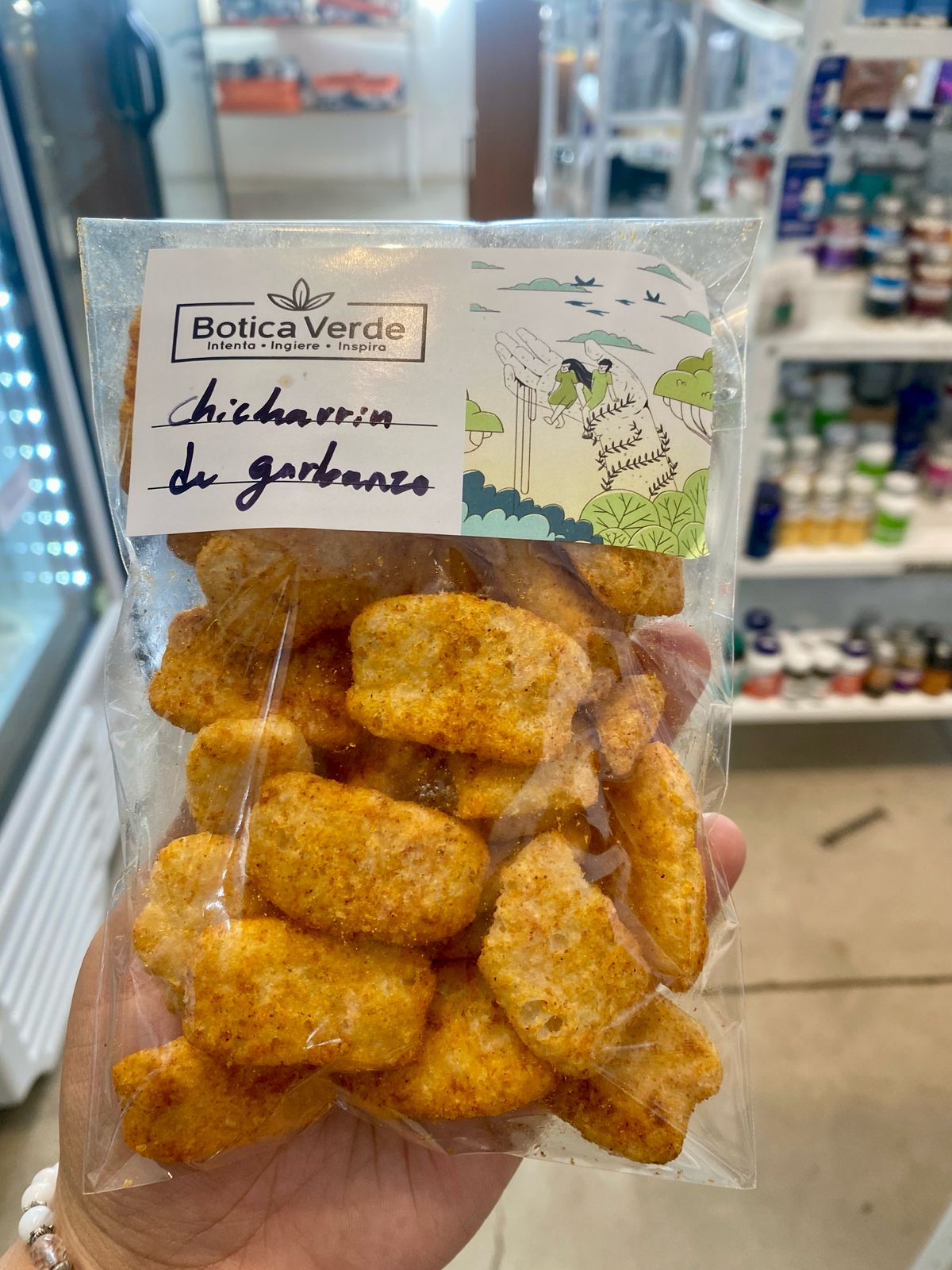 CHICHARRIN DE GARBANZO 50 GR SIN GLUTAMATO MONOSODICO Y SIN GLUTEN