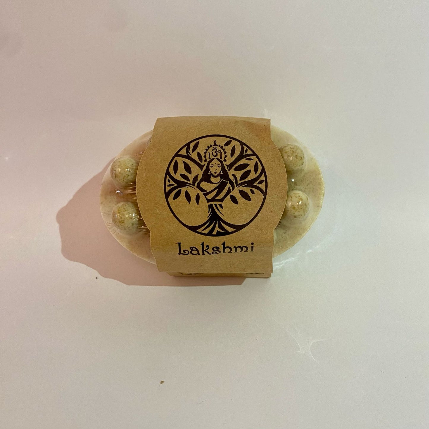 JABON EXFOLIANTE AVENA+LECHE DE CABRA+VITAMINA E+MIEL LAKSHMI
