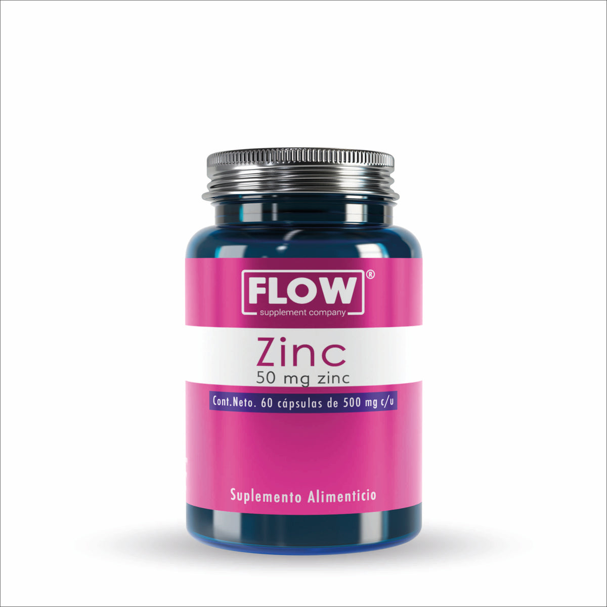 Zinc quelado 20 mg 60 cap FLOW