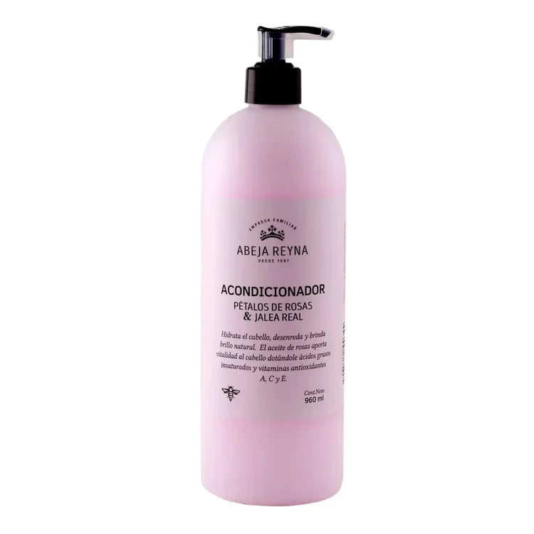 ACONDICIONADOR PETALOS DE ROSA Y JALEA REAL 480ml ABEJA REYNA