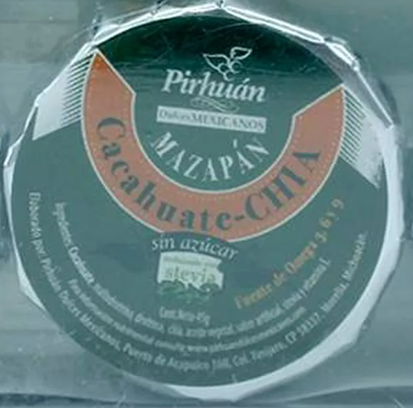 Mazapan cacahuate y chia stevia 45gr