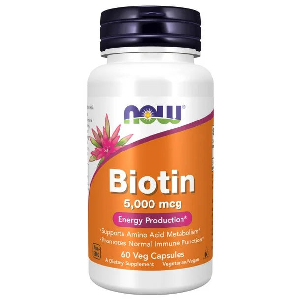 NOW Biotin 5000 mcg 60 Caps