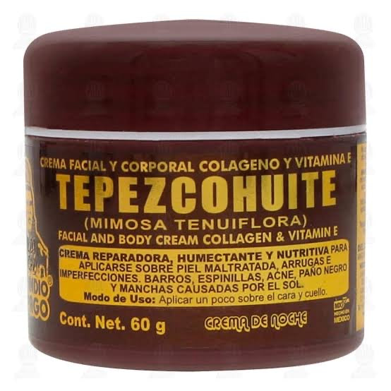 Crema facial noche tepezcohuite 60g