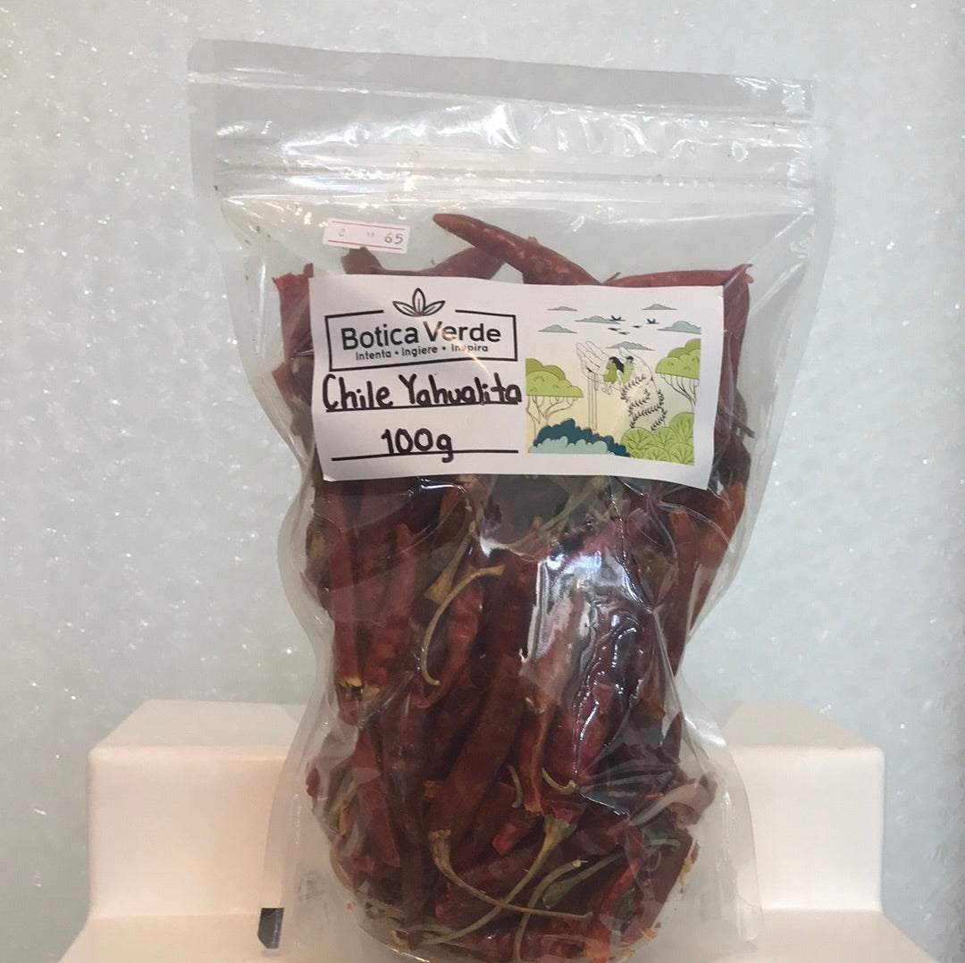 Chile yahualica 100 g (de árbol) BOTICA VERDE
