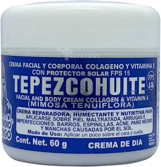 Crema de dia facial tepezcohuite 60g