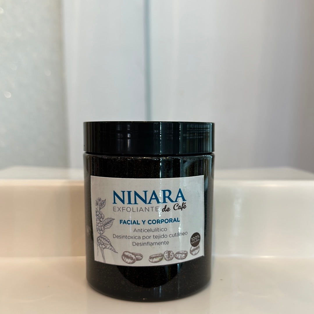 Ninara exfoliante de café facial y corporal