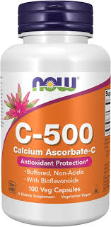NOW C-500 Calcium Ascorbate-C -- 100 Capsules