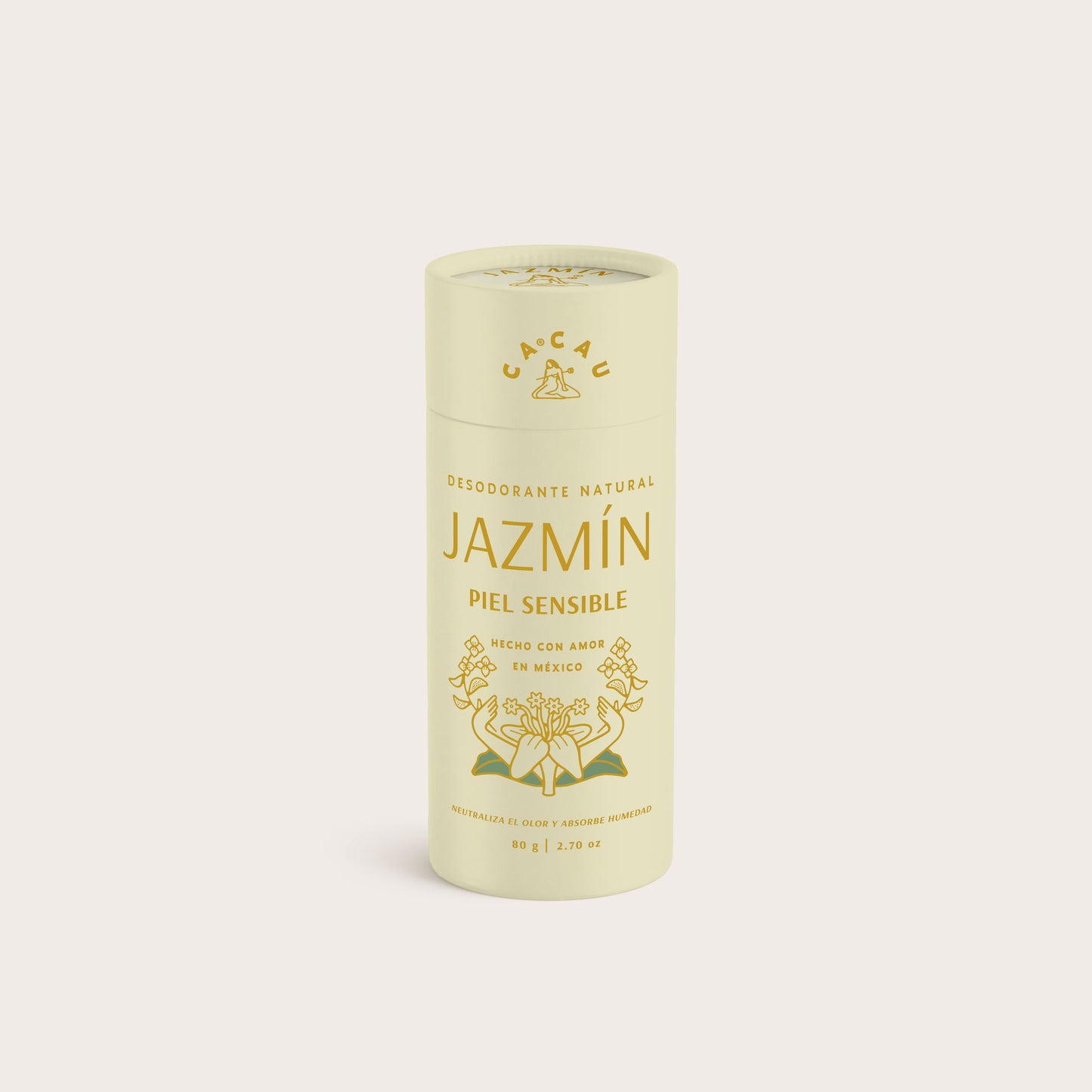 Desodorante natural Jazmín piel sensible 80 g CACAU