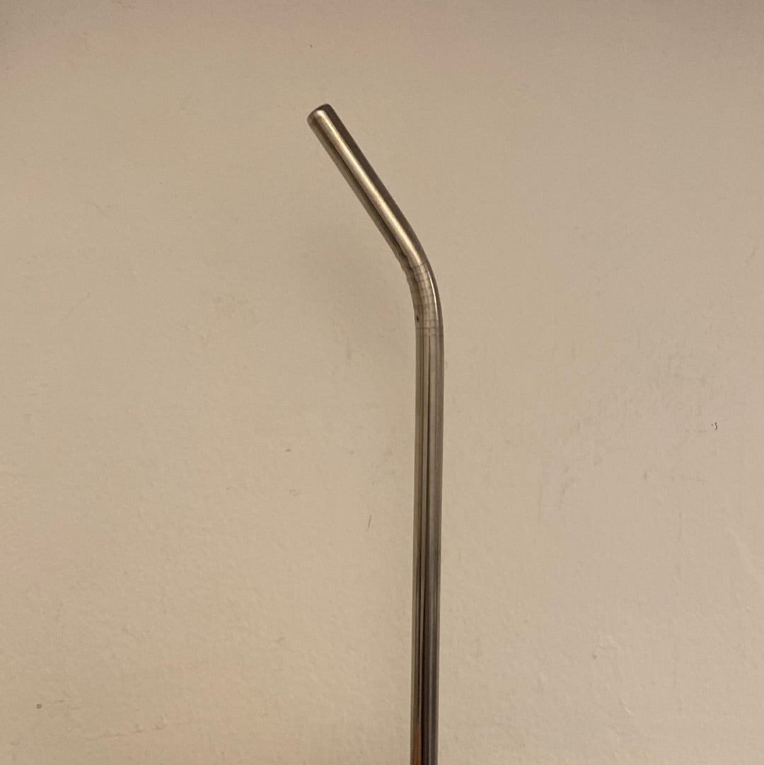 Popote de cuello metálico