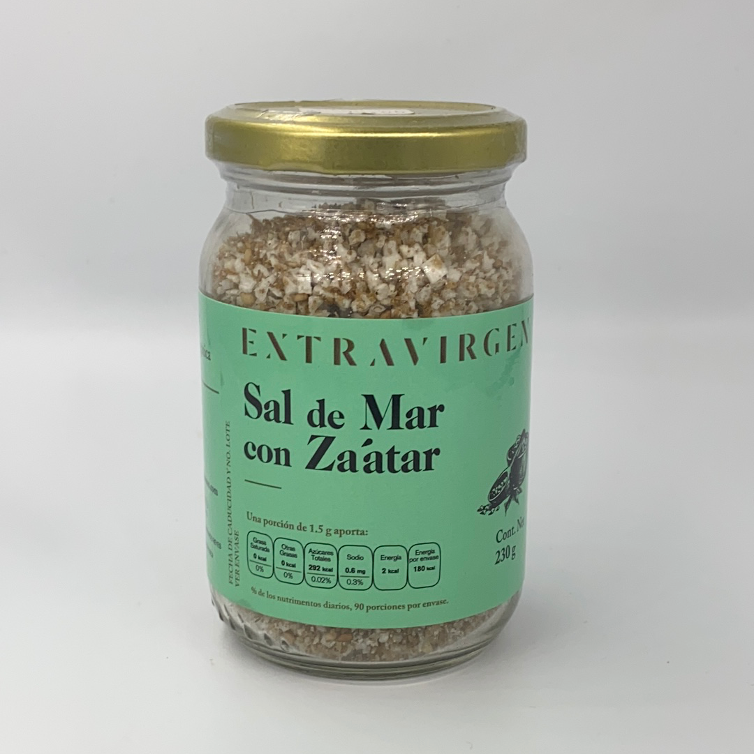 Sal de mar con Zaatar 135g EXTRA VIRGEN