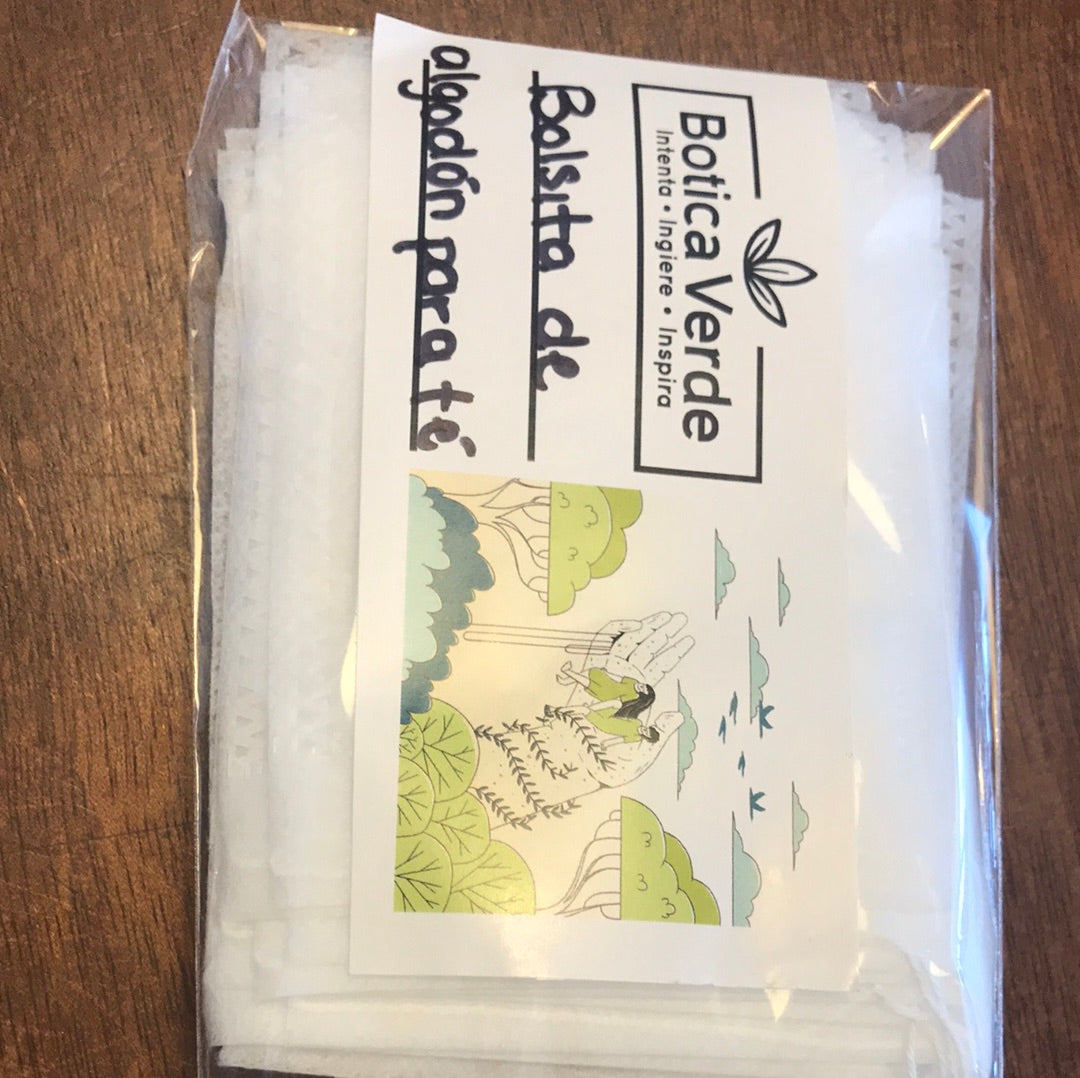 Bolsita de té de algodón