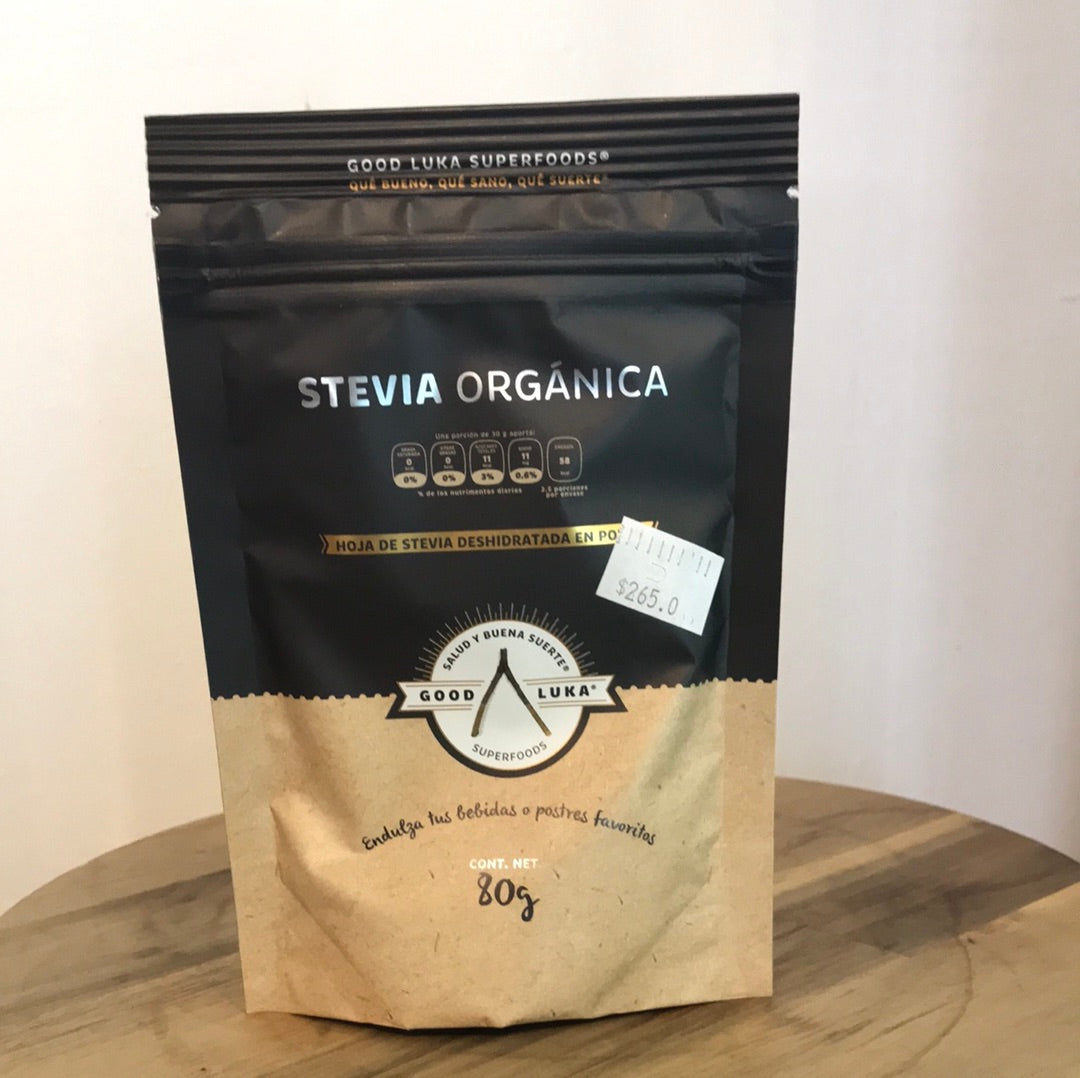 Stevia orgánica 80 g GOOD LUKA