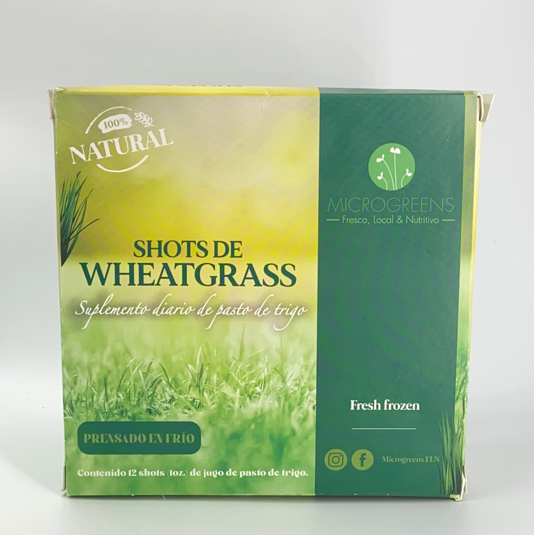 Shots de wheatgrass