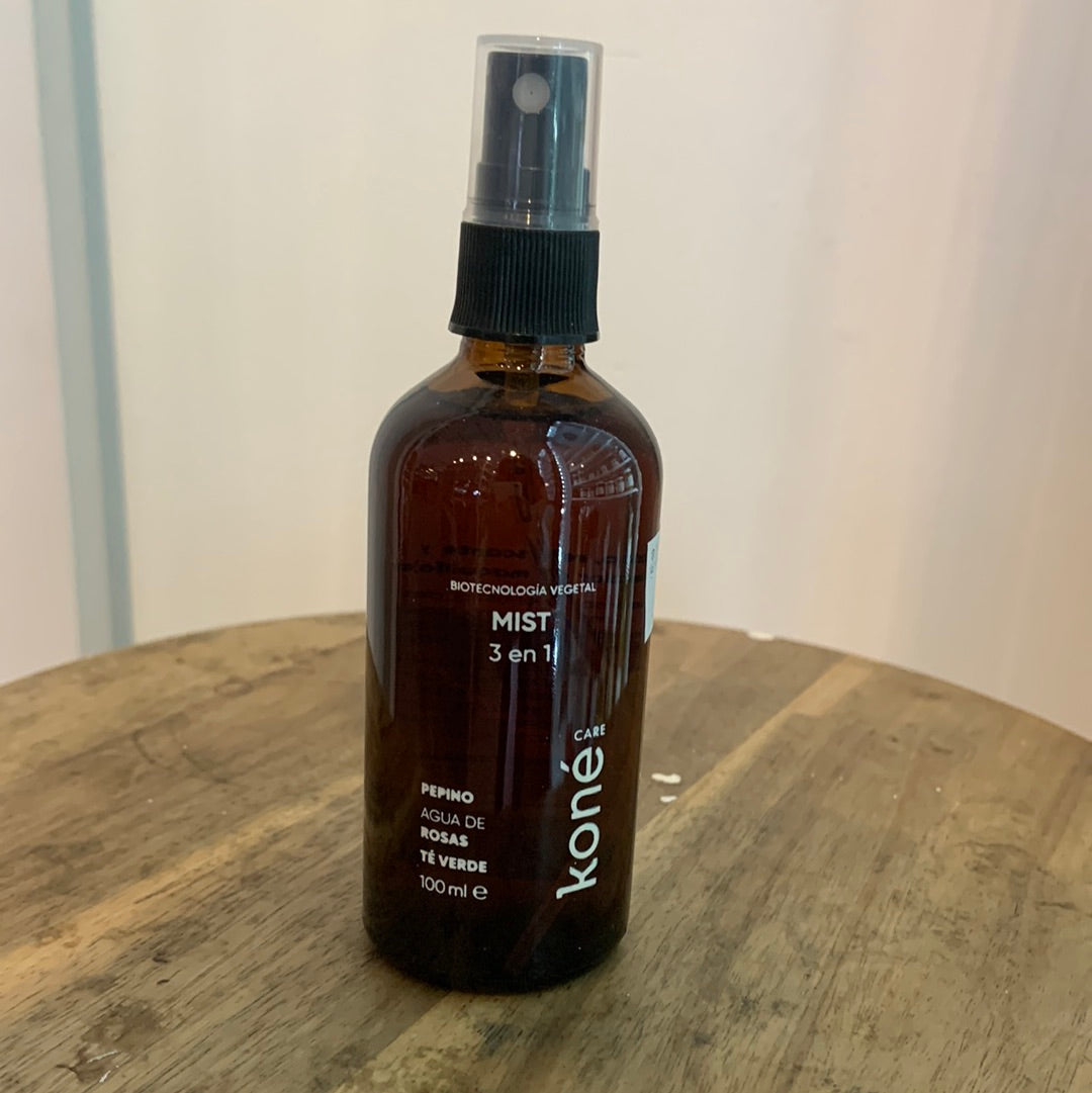 MIST 3 en 1. Tónico, refrescante y sellador de maquillaje. 100 ml KONE