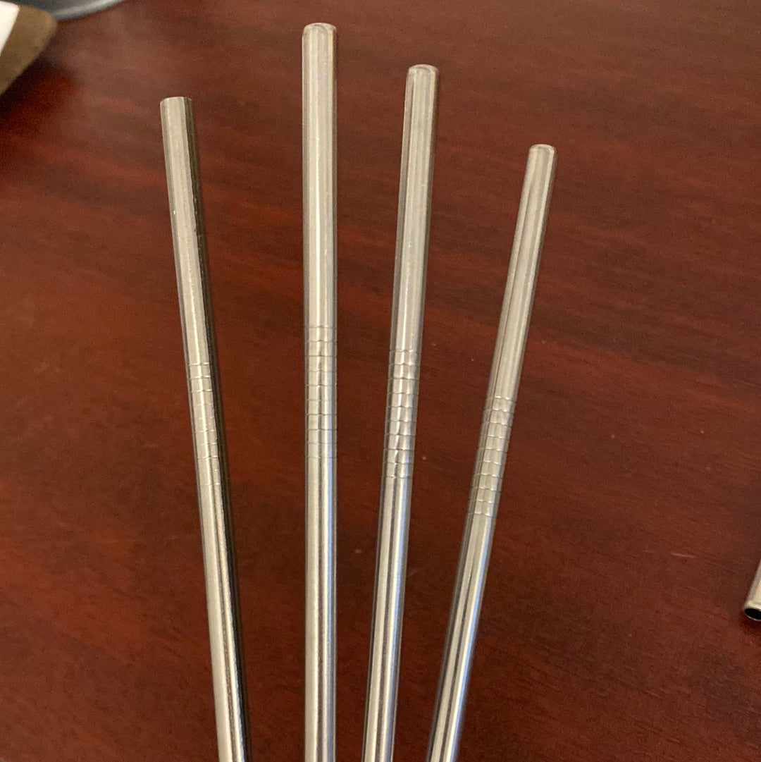 Popote plateado chico