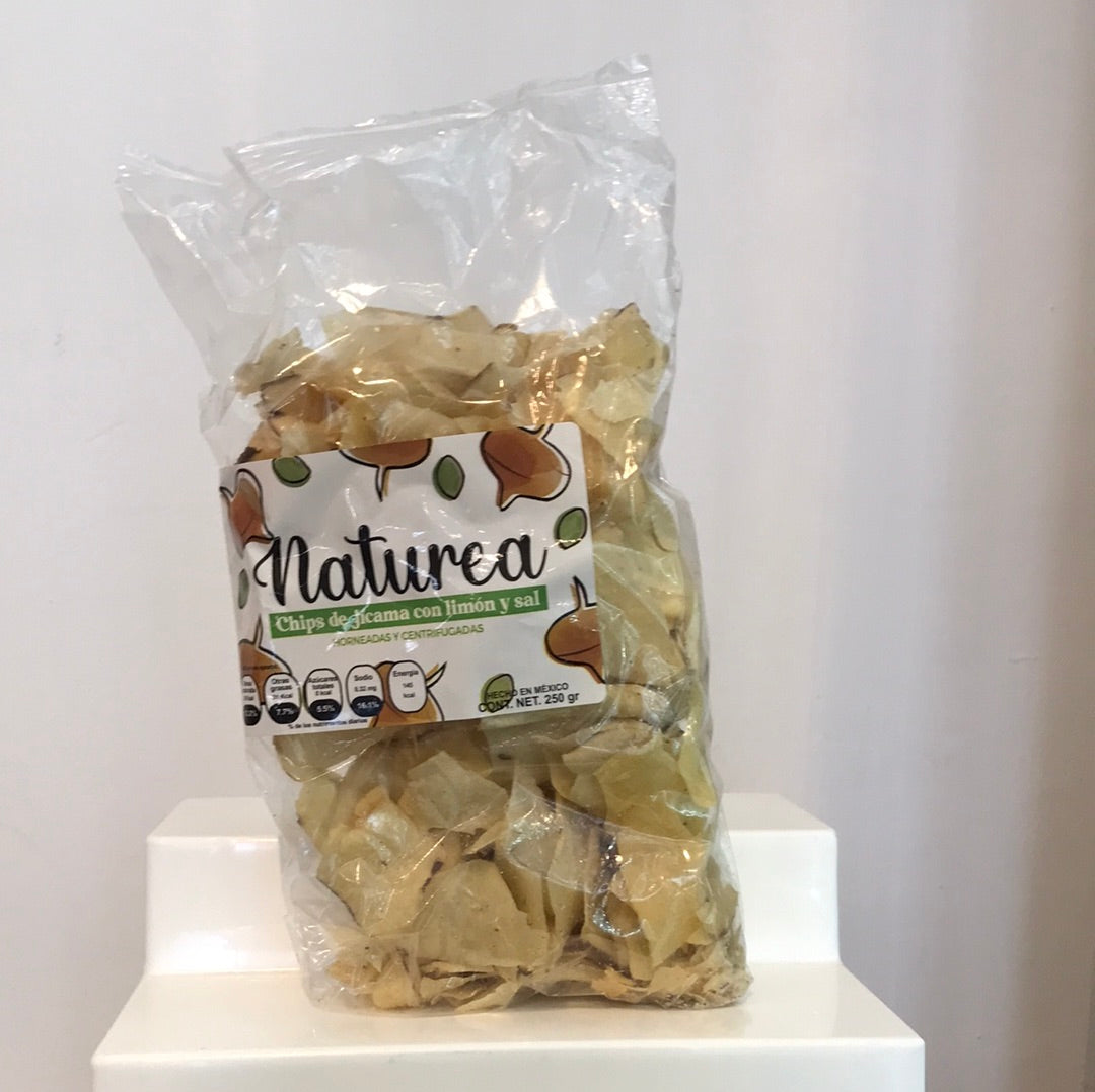 NATUREA CHIPS JICAMA LIMON Y SAL 250GR