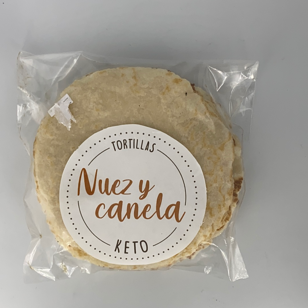 Tortillas de harina de almendra 6 pzas NUEZ Y CANELA