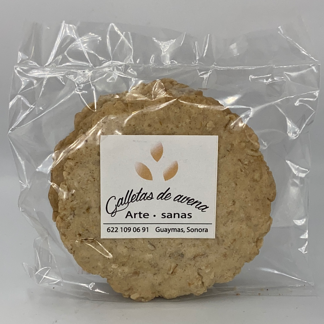 Artesanas galletas de avena 3 piezas