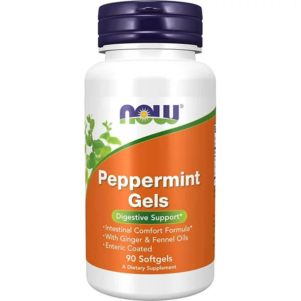 NOW Peppermint Gels -- 90 Softgels