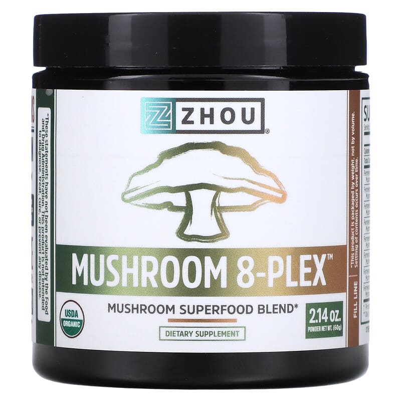 Zhou Mushroom 8-Plex Powder 2.14 oz