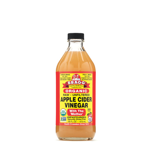 Bragg Organic Raw Unfiltered Apple Cider Vinegar With The 'Mother' Unflavored -- 16 fl oz