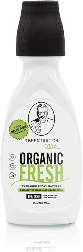 Enjuague Bucal Organic Fresh + Bright - Green Doctor