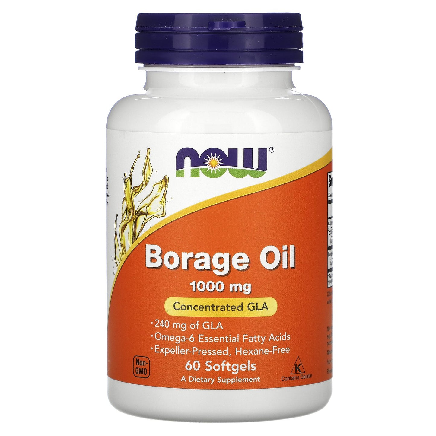 Borage Oil 1000mg 60 softgels