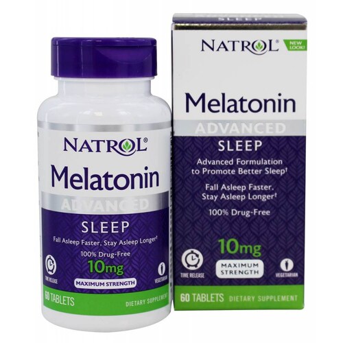 Natrol Advanced Sleep Melatonin -- 10 mg - 60 Tablets