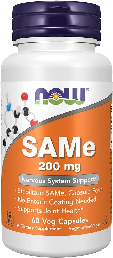 NOW SAMe 200 mg - 60 Vegetarian Capsules