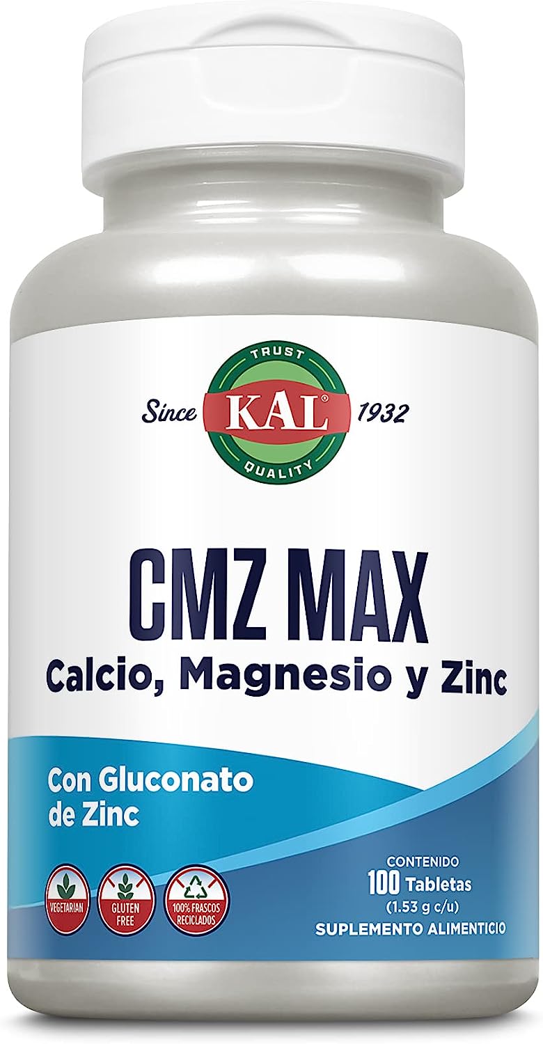 CMZ MAX Calcio, Magnesio y Zinc 100tabs