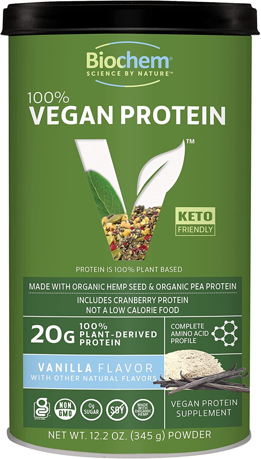 Biochem 100% vegan protein 345 g