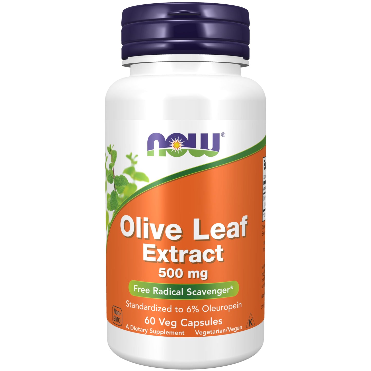 NOW Olive Leaf Extract -- 500 mg - 60 Vcaps®