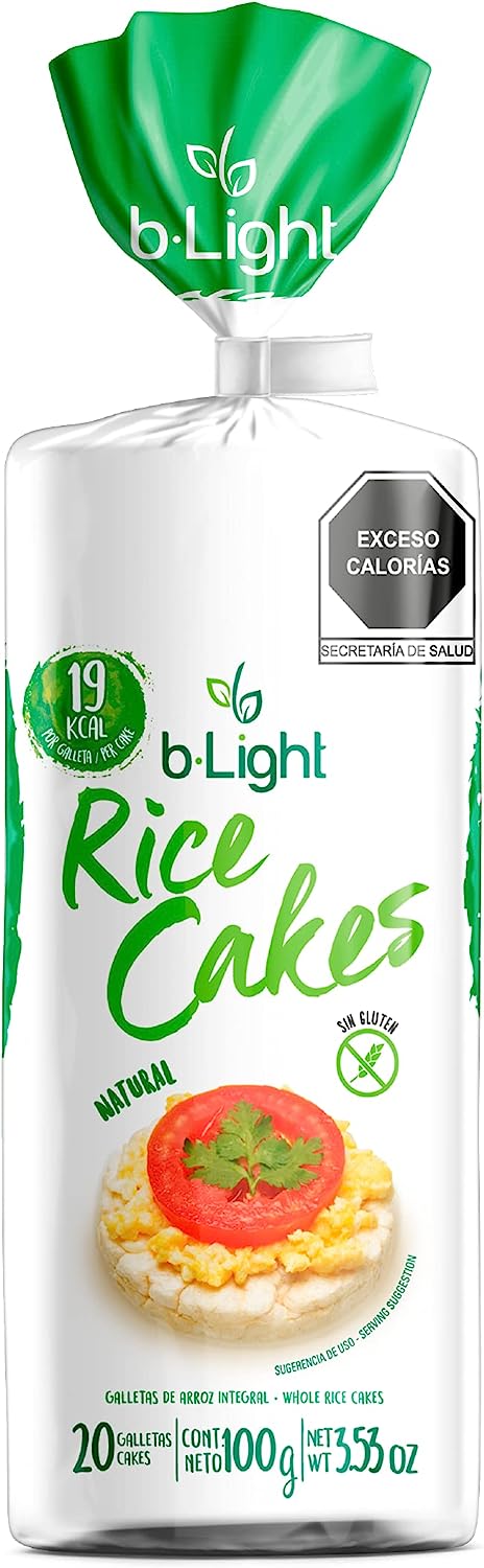 Galleta de arroz integral B-Light (20 galletas)