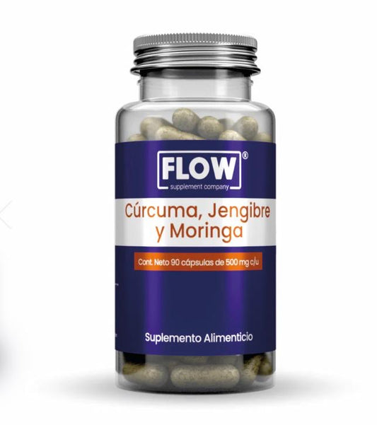 Curcuma, jengibre y moringa 500 mg 90 caps