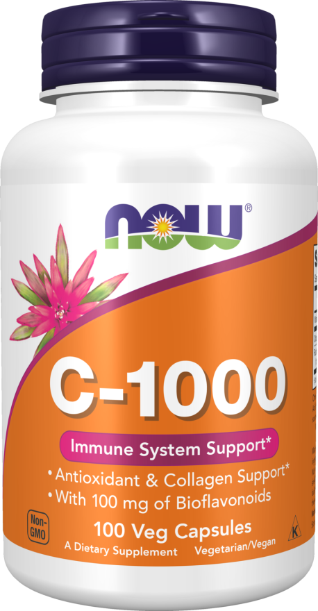 Vitamina C-1000 con 100 mg de bioflavonoides 100 capsulas
