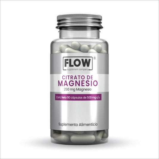 Citrato de magnesio 500 mg 90 cap FLOW