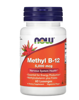 NOW FOODS, METHYL B-12, 60 LOZENGES
