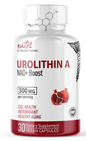Nutri Urolithin A - NAD+ Boost -- 500 mg - 30 Vegan Capsules