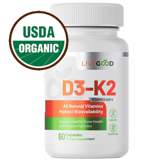 ORGANIC D3-K2 60 CAPSULAS LIVEGOOD