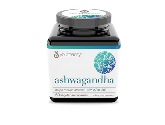 Youtheory Ashwagandha -- 1000 mg - 60 Capsules
