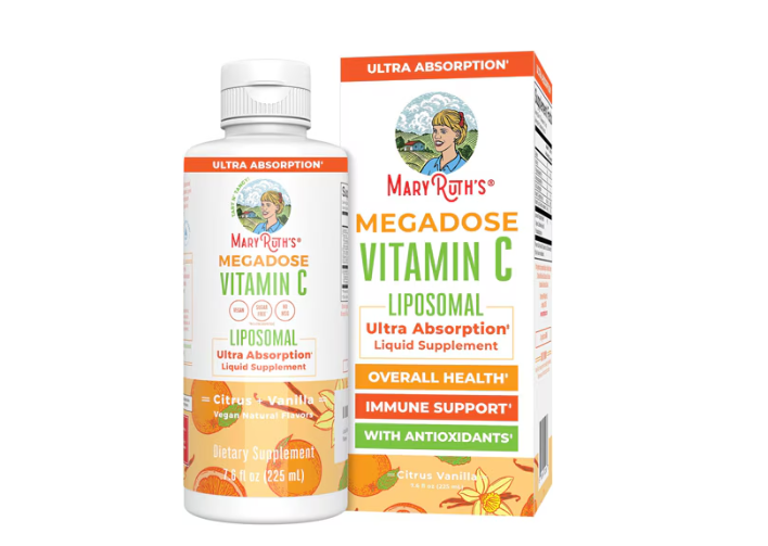 MaryRuth's Megadose Vitamin C Liposomal Citrus + Vanilla -- 7.6 fl oz