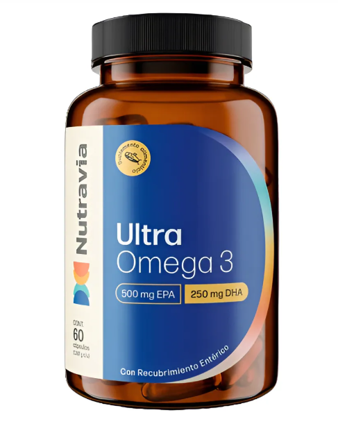 ULTRA OMEGA 3 NUTRAVIA 60 CAPSULAS