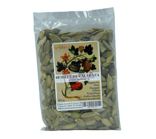 SEMILLA DE CALABAZA CRUDA NATURAL 100 GR TERESITA'S NATURAL