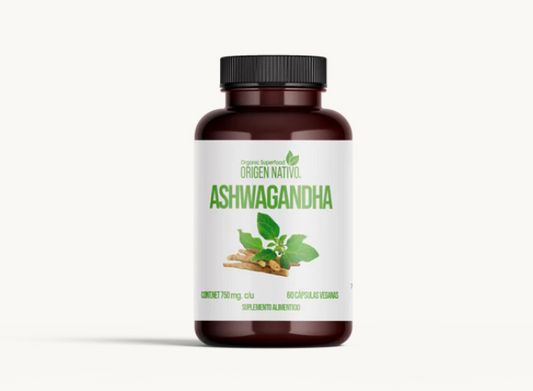 Ashwagandha orgánica en cápsulas ORIGEN NATIVO