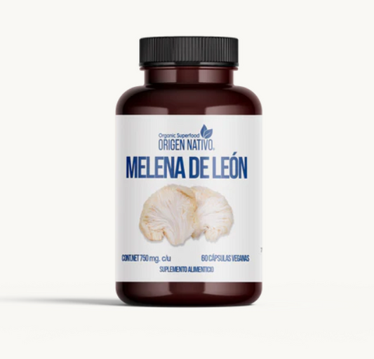 Hongo Melena de León orgánico en cápsulas ORIGEN NATIVO