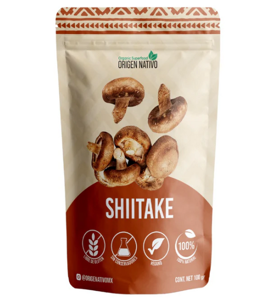 Origen Nativo  Hongo Shiitake Orgánico en polvo