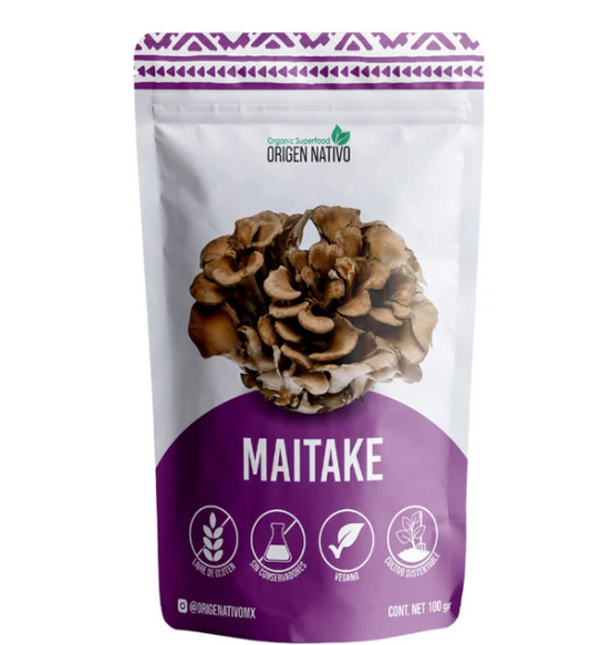 Origen Nativo  Hongo Maitake Orgánico en polvo